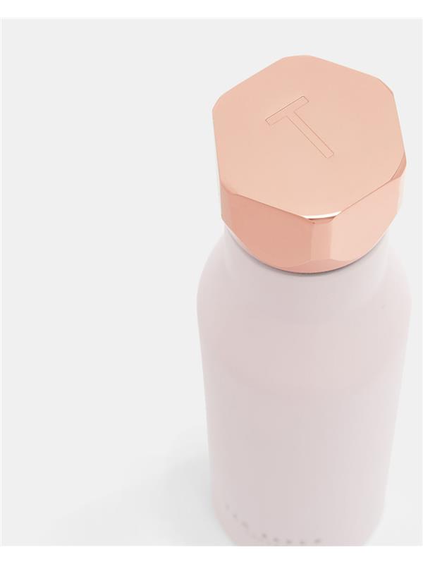 Ted Baker Hexagonal Lid Water Bottle, 425ml, Pale Gold