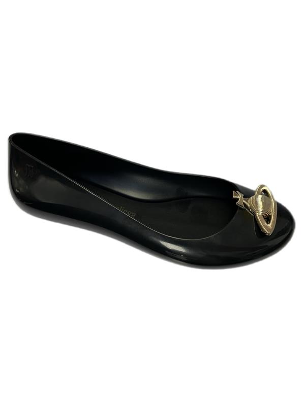 Vivienne Westwood for Melissa orb flat shoes in black